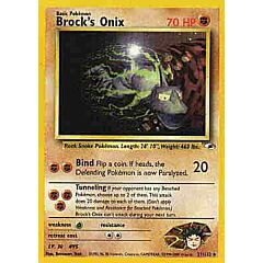 021 / 132 Brock's Onix Lv. 30 rara unlimited (EN) -NEAR MINT-