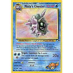029 / 132 Misty's Cloyster rara unlimited (EN) -NEAR MINT-