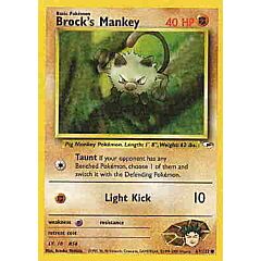 067 / 132 Brock's Mankey Lv. 10 comune unlimited (EN) -NEAR MINT-