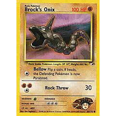 069 / 132 Brock's Onix Lv. 41 comune unlimited (EN) -NEAR MINT-