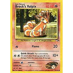 073 / 132 Brock's Vulpix comune unlimited (EN) -NEAR MINT-