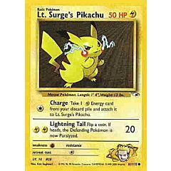 081 / 132 Lt. Surge's Pikachu comune unlimited (EN) -NEAR MINT-