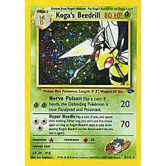 009 / 132 Koga's Beedrill rara foil unlimited (EN) -NEAR MINT-