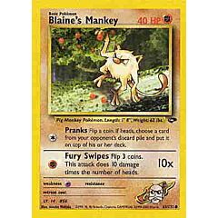 063 / 132 Blaine's Mankey comune unlimited (EN) -NEAR MINT-