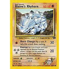 065 / 132 Blaine's Rhyhorn comune unlimited (EN) -NEAR MINT-