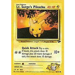 084 / 132 Lt. Surge's Pikachu comune unlimited (EN) -NEAR MINT-