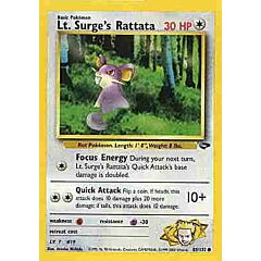 085 / 132 Lt. Surge's Rattata comune unlimited (EN) -NEAR MINT-