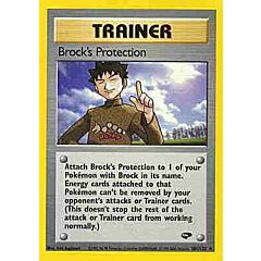 101 / 132 Brock's Protection rara unlimited (EN) -NEAR MINT-