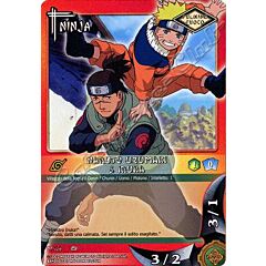 NI186 Naruto Uzumaki & Iruka comune -NEAR MINT-