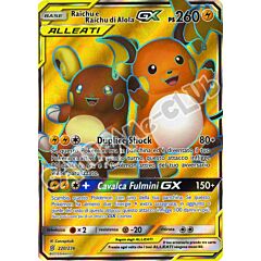 220 / 236 Raichu e Raichu di Alola GX ultra rara foil (IT) -NEAR MINT-