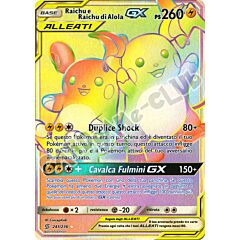 241 / 236 Raichu e Raichu di Alola GX rara segreta foil (IT) -NEAR MINT-