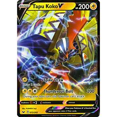 072 / 202 Tapu Koko V rara V foil (EN) -NEAR MINT-