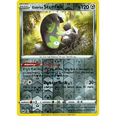 132 / 202 Galaran Stunfisk non comune foil reverse (EN) -NEAR MINT-