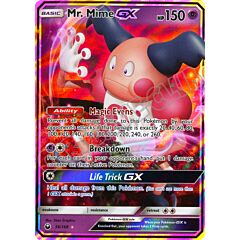 056 / 168 Mr. Mime GX rara GX foil (EN) -NEAR MINT-