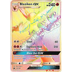 170 / 168 Blaziken GX rara segreta foil (EN) -NEAR MINT-