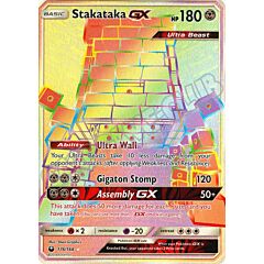 176 / 168 Stakataka GX rara segreta foil (EN) -NEAR MINT-