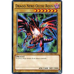 LDK2-ITJ01 Drago Nero Occhi Rossi comune Unlimited (IT) -NEAR MINT-