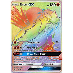 74 / 73 Entei GX rara segreta foil (EN) -NEAR MINT-