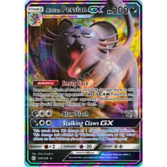 129 / 236 Alolan Persian GX rara GX foil (EN) -NEAR MINT-