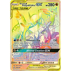 258 / 236 Arceus & Dialga & Palkia GX rara segreta foil (EN) -NEAR MINT-