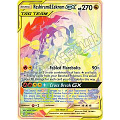 259 / 236 Reshiram & Zekrom GX rara segreta foil (EN) -NEAR MINT-