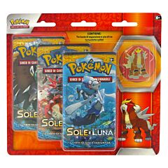 Legendary Beasts Collector's Pin 3- Pack Entei (IT)