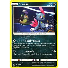 073 / 156 Sneasel comune normale (EN) -NEAR MINT-