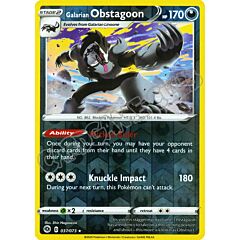 37 / 73 Galarian Obstagoon rara foil reverse (EN) -NEAR MINT-