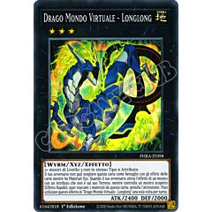 PHRA-IT098 Drago Mondo Virtuale - Longlong super rara 1a Edizione (IT) -NEAR MINT-