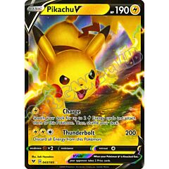 043 / 185 Pikachu V rara V foil (EN) -NEAR MINT-