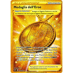 201 / 185 Medaglia dell'Eroe rara segreta foil (IT) -NEAR MINT-