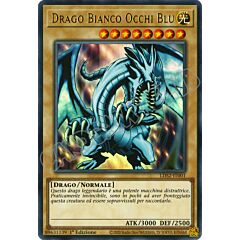 LDS2-IT001 Drago Bianco Occhi Blu (scritta ORO) ultra rara 1a Edizione (IT) -NEAR MINT-