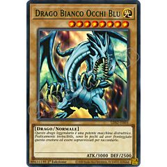 LDS2-IT001 Drago Bianco Occhi Blu (scritta VERDE) ultra rara 1a Edizione (IT) -NEAR MINT-