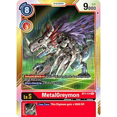 BT01-EN114 MetalGreymon rara segreta foil (EN) -NEAR MINT-