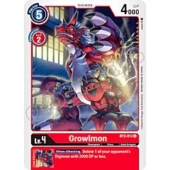 BT02-EN013 Growlmon non comune normale (EN) -NEAR MINT-