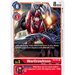 BT02-EN017 WarGrowlmon rara normale (EN) -NEAR MINT-