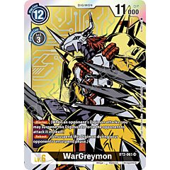 BT02-EN065 WarGreymon super rara foil parallela (EN) -NEAR MINT-