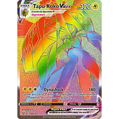 166 / 163 Tapu Koko VMAX Rara Segreta VMAX Rainbow foil (IT) -NEAR MINT-