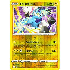 052 / 198 Thundurus Rara Holo Reverse foil (IT) -NEAR MINT-