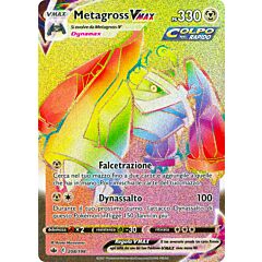 208 / 198 Metagross VMAX Rara Segreta VMAX Rainbow foil (IT) -NEAR MINT-