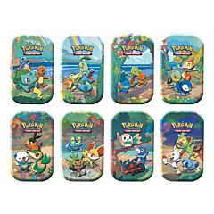 Gran Festa Mini Tin da Collezione Starter: Kanto, Johto, Hoenn, Sinnoh, Unima, Kalos, Alola e Galar (IT)