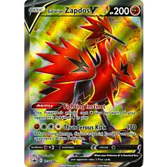 173 / 198 Galarian Zapdos V Ultra Rara V Full Art foil (EN) -NEAR MINT-