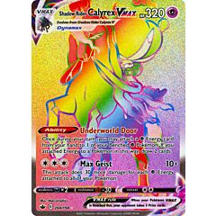 204 / 198 Shadow Rider Calyrex VMAX Rara Segreta VMAX Rainbow foil (EN) -NEAR MINT-