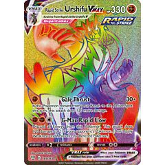 169 / 163 Rapid Strike Urshifu VMAX Rara Segreta VMAX Rainbow foil (EN) -NEAR MINT-