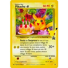 24 Compleanno di Pikachu Rara Segreta Holo Foil (IT) -NEAR MINT-