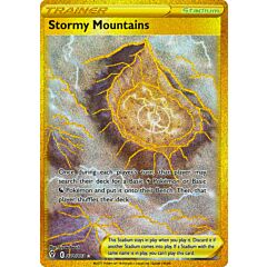 232 / 203 Stormy Mountains Rara Segreta Gold foil (EN) -NEAR MINT-