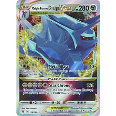 114/189 Origin Forme Dialga VSTAR Rara Holo V ASTRO foil (EN) -NEAR MINT-