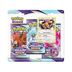 Sword and Shield Chilling Reign 3 Pack Blister Eevee (EN)