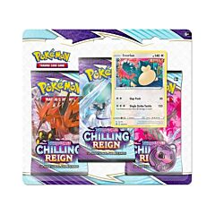 Sword and Shield Chilling Reign 3 Pack Blister Snorlax (EN)