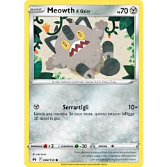 084 / 159 Meowth di Galar Comune normale (IT) -NEAR MINT-